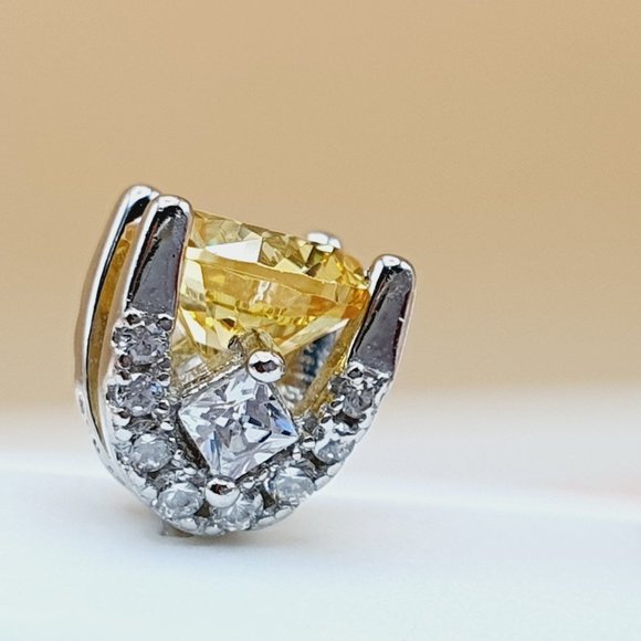 "Birthstone S925 Sterling Silver CZ Stud Earrings for Women/Girl, US1925… - Picture 2 of 12